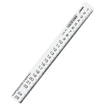 Линейка закройщика 25см, белая, Рантис