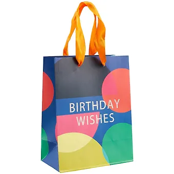 Пакет А5 23*18*10 Birthday wishes нейтр., бум.мат.ламинат
