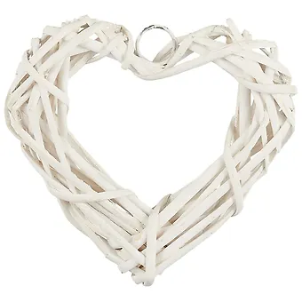 Заготовка из ротанга Сердце, 15*15, белый (11-00500-302515)