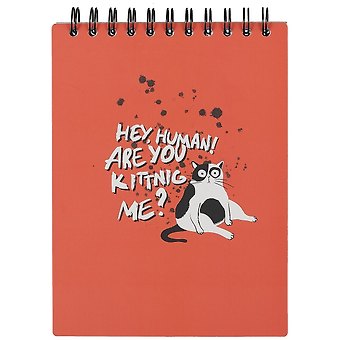 Скетчбук А5 45л Hey human 190г/м2, тв. обложка, спираль