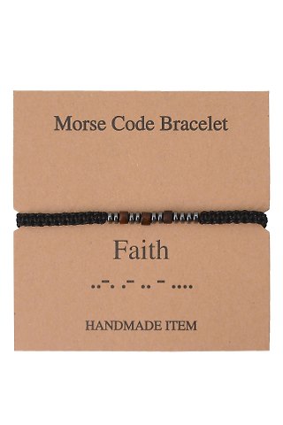 Браслет Морзе Faith (12-202509-BR-ZJ5796)