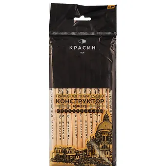 Карандаши Красин, Конструктор, чернографитные 12 штук
