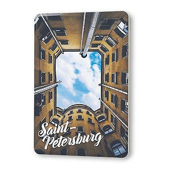 Сувенир, Магнит Двор-колодец 5,6*8,3см, картон