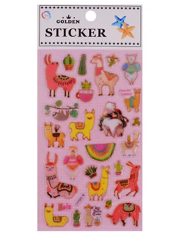 Наклейки эпоксидные Ламы