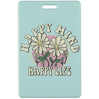 Чехол для карточек Happy mind, happy life