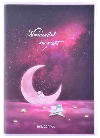 Записная книжка А6 64л лин. Wonderful moment ПВХ-обл., ассорти