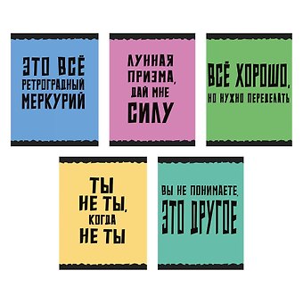 Тетрадь в клетку "Фраза дня", 48 листов, в ассортименте