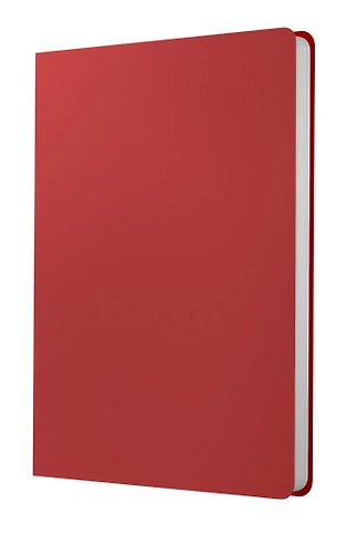 Ежедневник недат. А5 152л Paragraph красный, 7Б, тв.переплет, иск.кожа, покрытие Soft Touch, скругл.углы, тонир.блок, ляссе, инд.уп