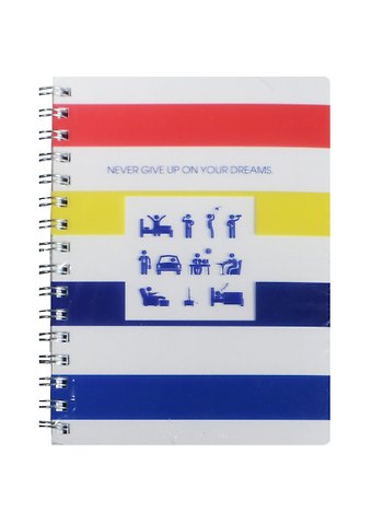 Блокнот А6 96л Colors пласт.обл., бок.спираль, скругл.углы, IN FOLIO