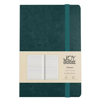Записная книжка А6- 96л лин. Joy Book. Морской залив 7БЦ., иск.кожа, тонир.форзац, тонир.блок, скругл.углы, сшит.блок, ляссе, резинка, карман на задн.форзаце