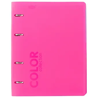 Тетрадь на кольцах в клетку Stila, Neon Pink, 120 листов