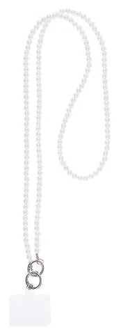 Шнурок-подвеска для телефона кросс-боди Жемчуг (12-Zetai-13)