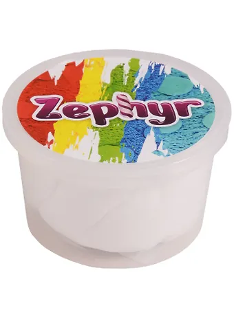Кинетический пластилин, Zephyr, Зефир Полярный Миша белый, 150гр.