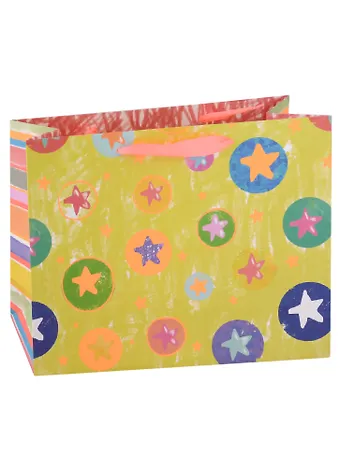 Пакет А4 32*26*12 Звезды дет., бум.мат