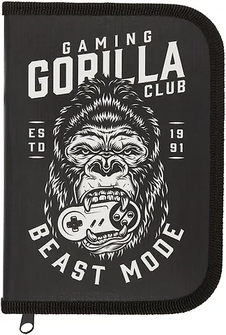 Пенал 1 отделение Горилла 19*13 см, молния