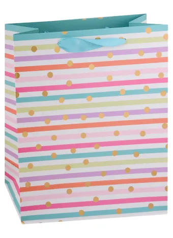 Пакет А4 32*26*12 Bright stripes нейтр. бум.мат