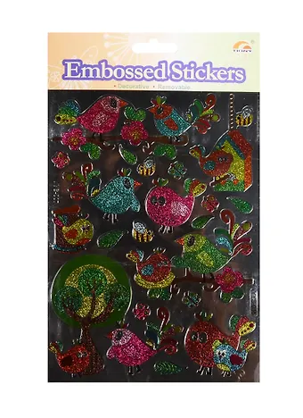 Наклейки голографические Птички