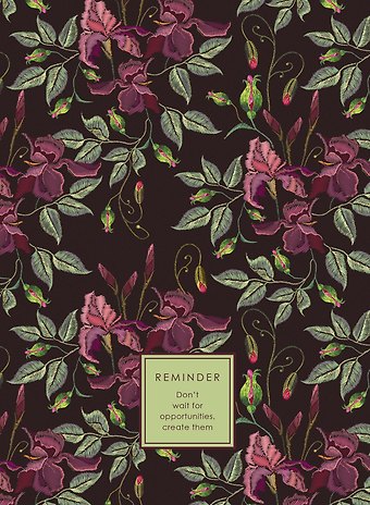 Книга для записей А4 100л кл. EVERY DAY. Flowers 7БЦ, глянц.лам, сшитый блок, офсет