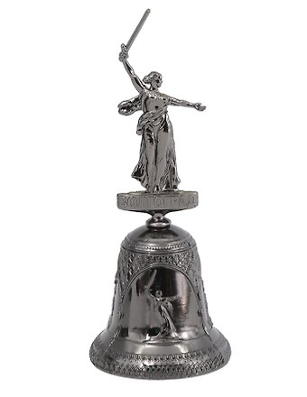 Колокол Волгоград.Родина-Мать (верх-фигурка-039 цв.черн.жемчуг)