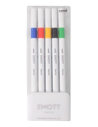 Линеры 05цв EMOTT. Vivid Color 0,4мм, пласт.уп., UNI