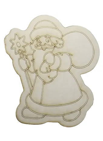 Трафарет с магнитом Дед Мороз № 1 (148х210) (MG-004) (3+) (Песочный мир)