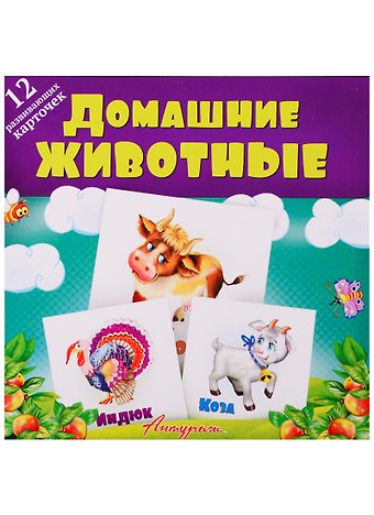 Е. Смирнова Домашние животные. Развивающие карточки