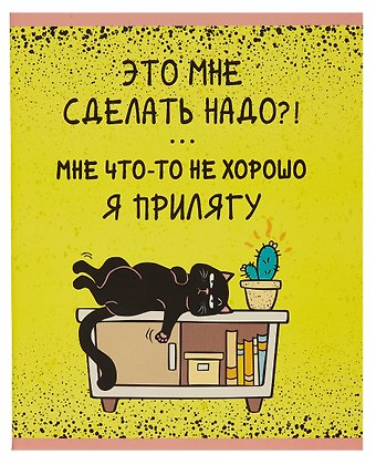 Тетрадь в клетку Listoff, День кота, 48 листов