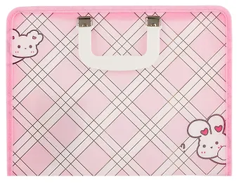 Портфель А4 7отд. Good good пластиковый, молния, ручки, ассорти