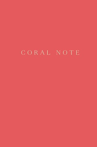 Coral Note (твердый переплет)