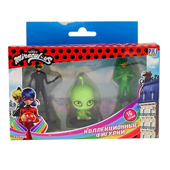 Miraculous фигурки: Вайзз, Суперкот, Карапас, (4,1х16х13), (MLB2021-D)