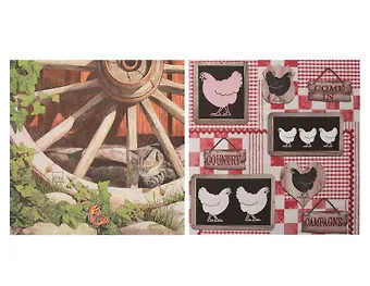 Салфетки для декупажа Кантри - 2 шт.