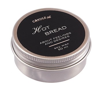 Свеча ароматическая в металлической коробочке Hot Bread (50мл)