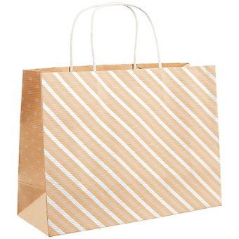 Пакет А4 22*30*11 Gold stripes нейтр. бум.мат.ламинат