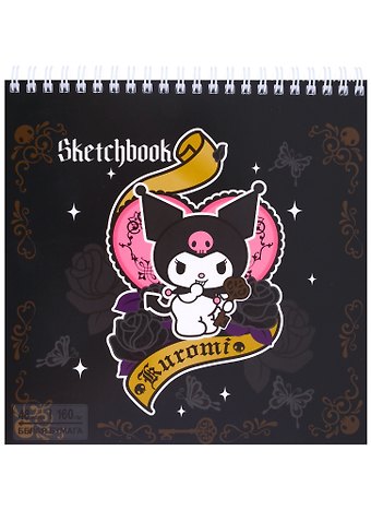 Скетчбук Kuromi 2, 19 х 19 см, 48 листов