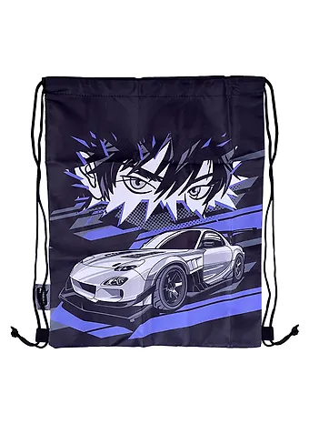 Мешок для сменной обуви Аниме с тачкой 34*42см