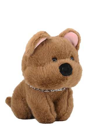 Мягкая игрушка Собачка с банданой (коричневая) (25см) (12-202509-BNT-45)