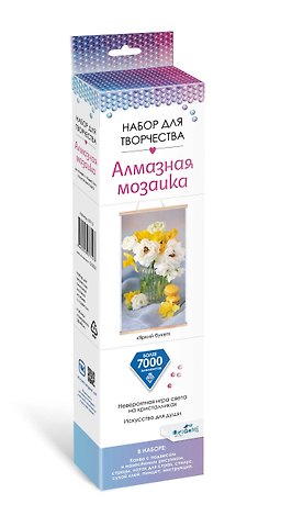 Набор для творчества. Алмазная мозаика Яркий букет, 28 х 50 см