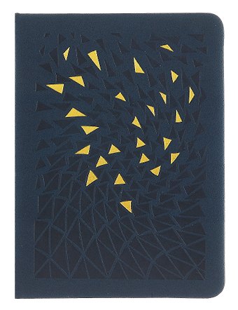 Записная книжка А6 80л кл. "GALLERY. Ночной (NEW)" иск.кожа с поролоном, термотиснение, ляссе, скругл.углы, инд.уп.