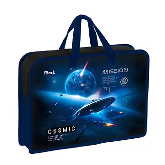 Папка для тетрадей А4 Cosmic пластик, текст.ручки