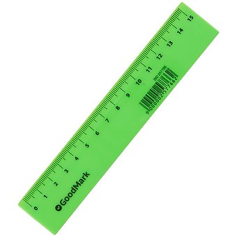 Линейка 15 см пластик, Neon, GoodMark