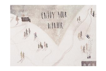 Открытка одинарная «Enjoy your winter»