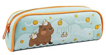 Пенал-косметичка Реально крутой Капибара, на молнии мягкий