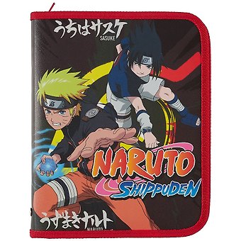 Папка для тетрадей А5 Naruto пластик, молния с трех сторон