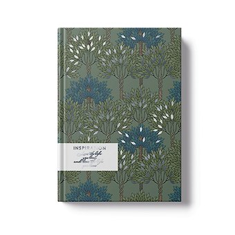 Книга для записей А5 128л кл. ГРЕЗЫ. Безмятежность интегр.переплет, ламинация Soft Touch, тисн. Фольгой Голография, офсет