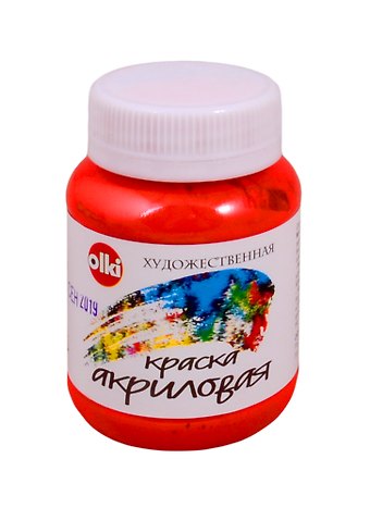 Акрил художественный 100 мл киноварь (имит.)