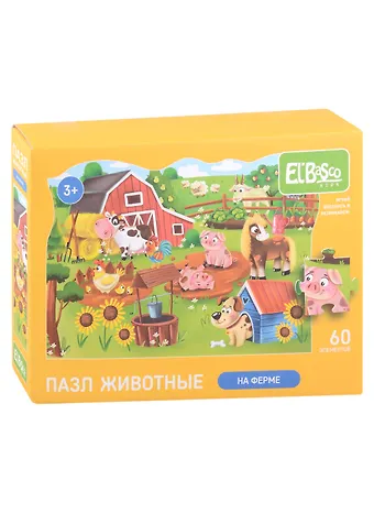 Пазл На ферме 60 элементов