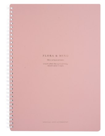 Тетрадь в клетку Be Smart, Flora, А4, 96 листов, розовая