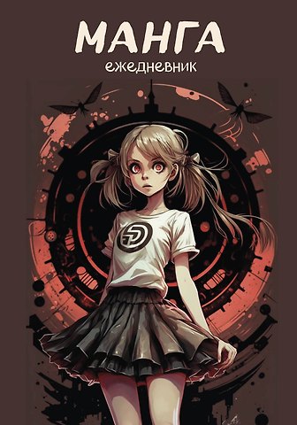 Ежеденевник недат. А5 72л Манга (черная обложка)