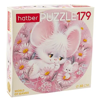 Пазл Пушистики  круглый 179 элементов 30 см