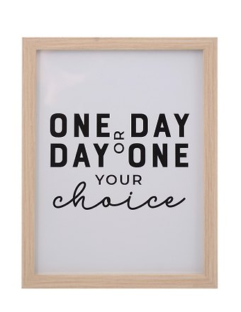 Фоторамка 15*20 One day or day one светлое дерево